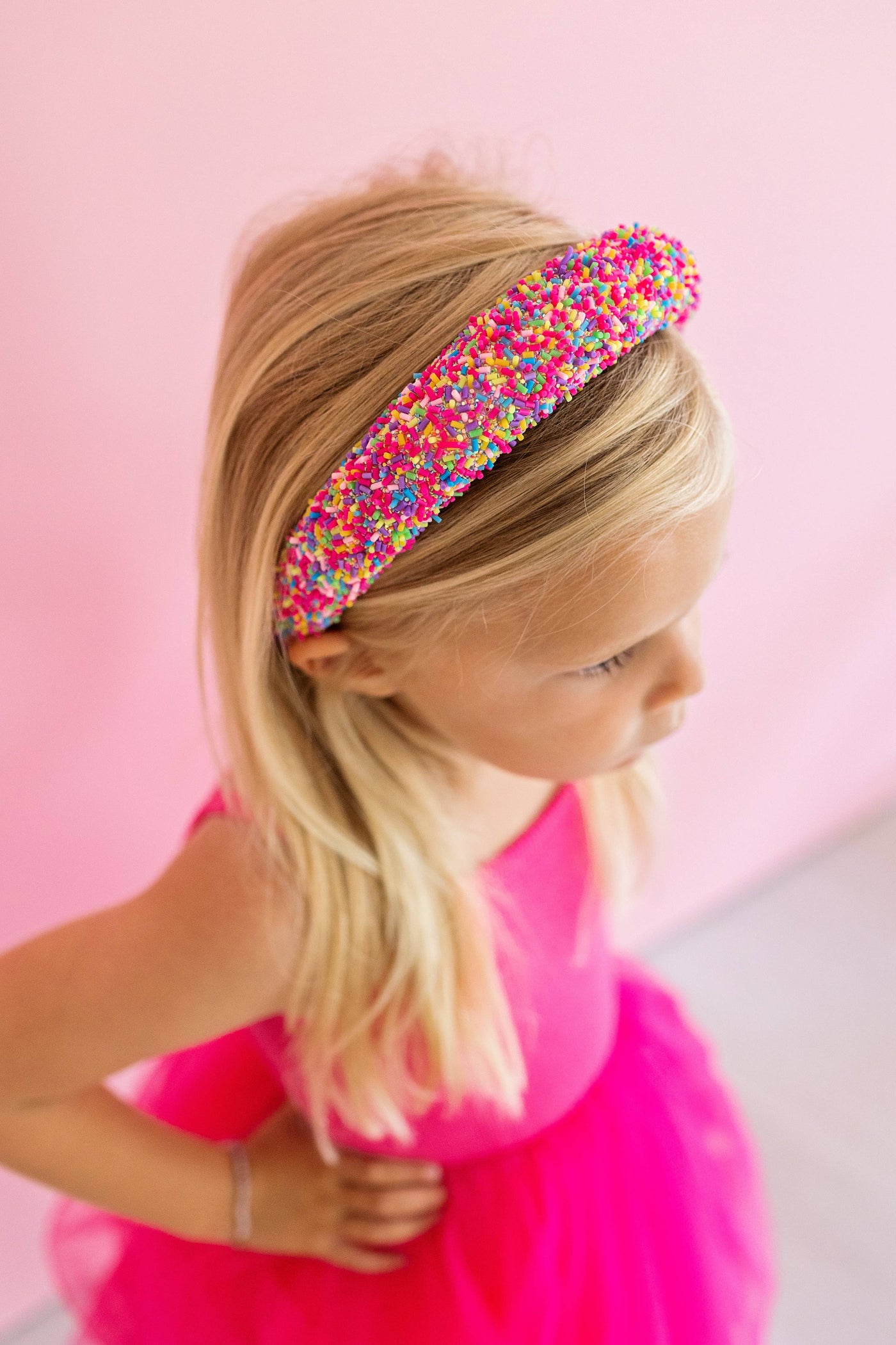 Beaded Headband | Pink Sprinkles