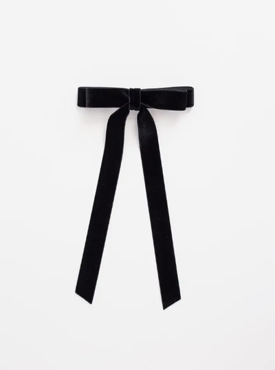 Long Velvet Hair Barrette | Alice Bow - Long Length