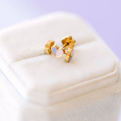 Micro Heart Duo Earrings