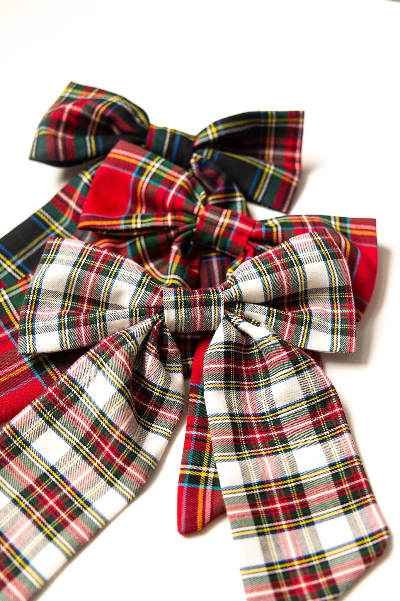 Tartan Christmas Plaid Hair Barrette | Lucy Bow