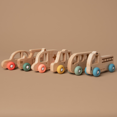 Wooden Toy Bus | Wheelies Collection