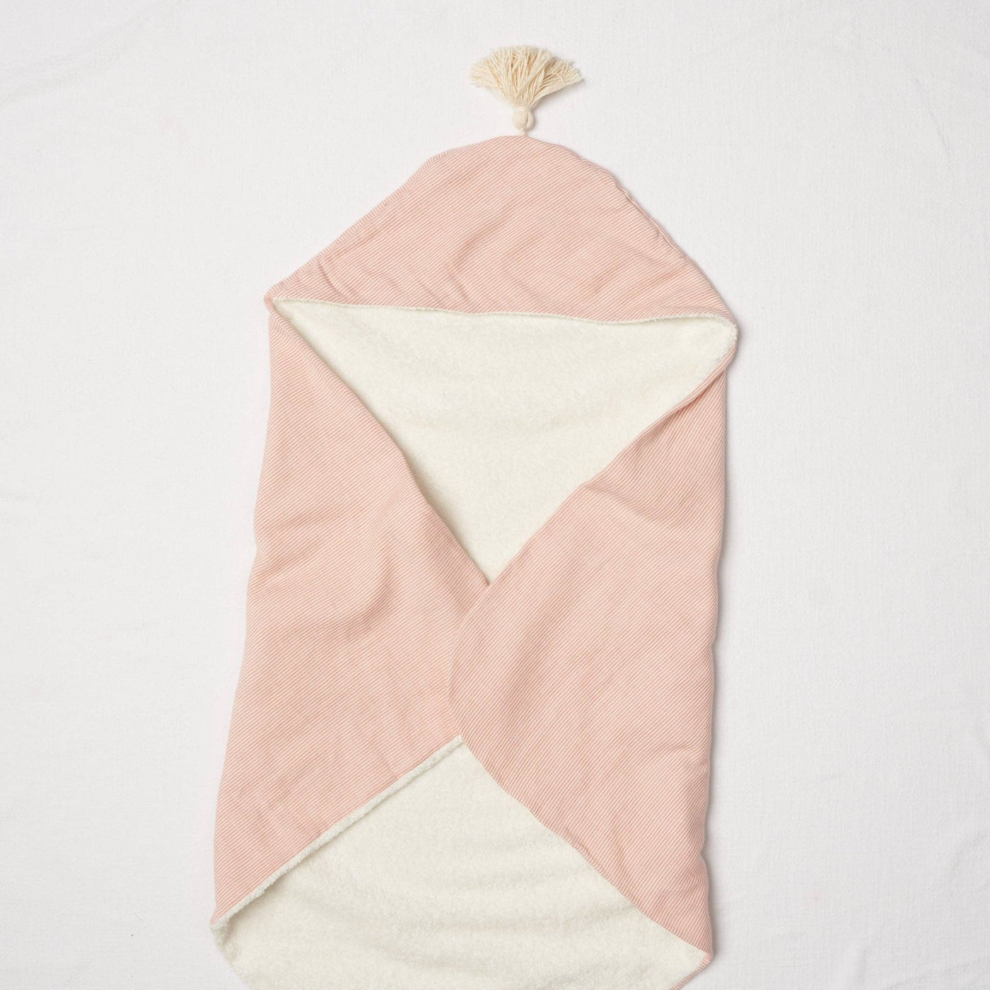 Striped Hooded Towel | Apricot