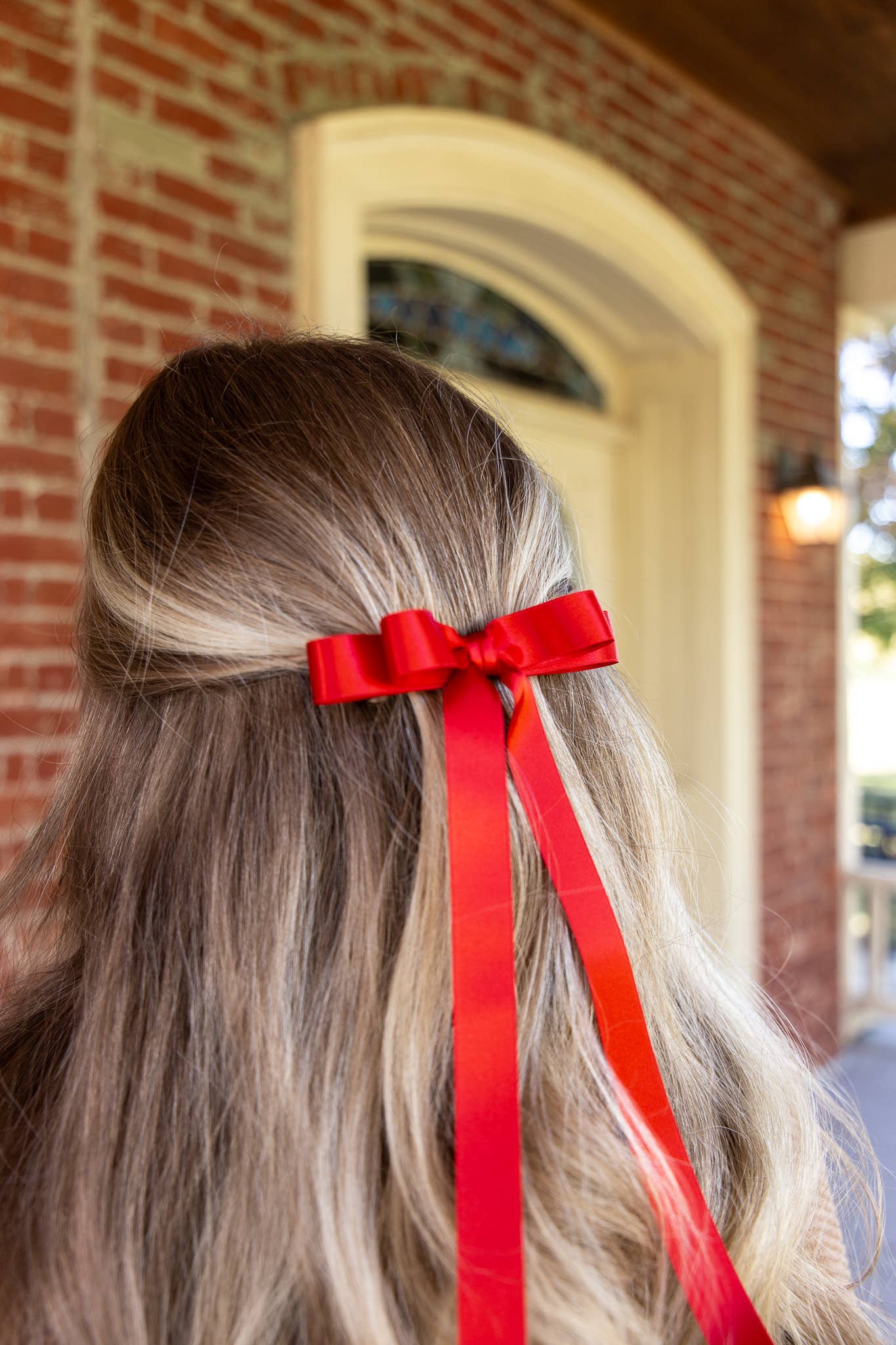 Long Satin Hair Barrette | Micro Alice Bow