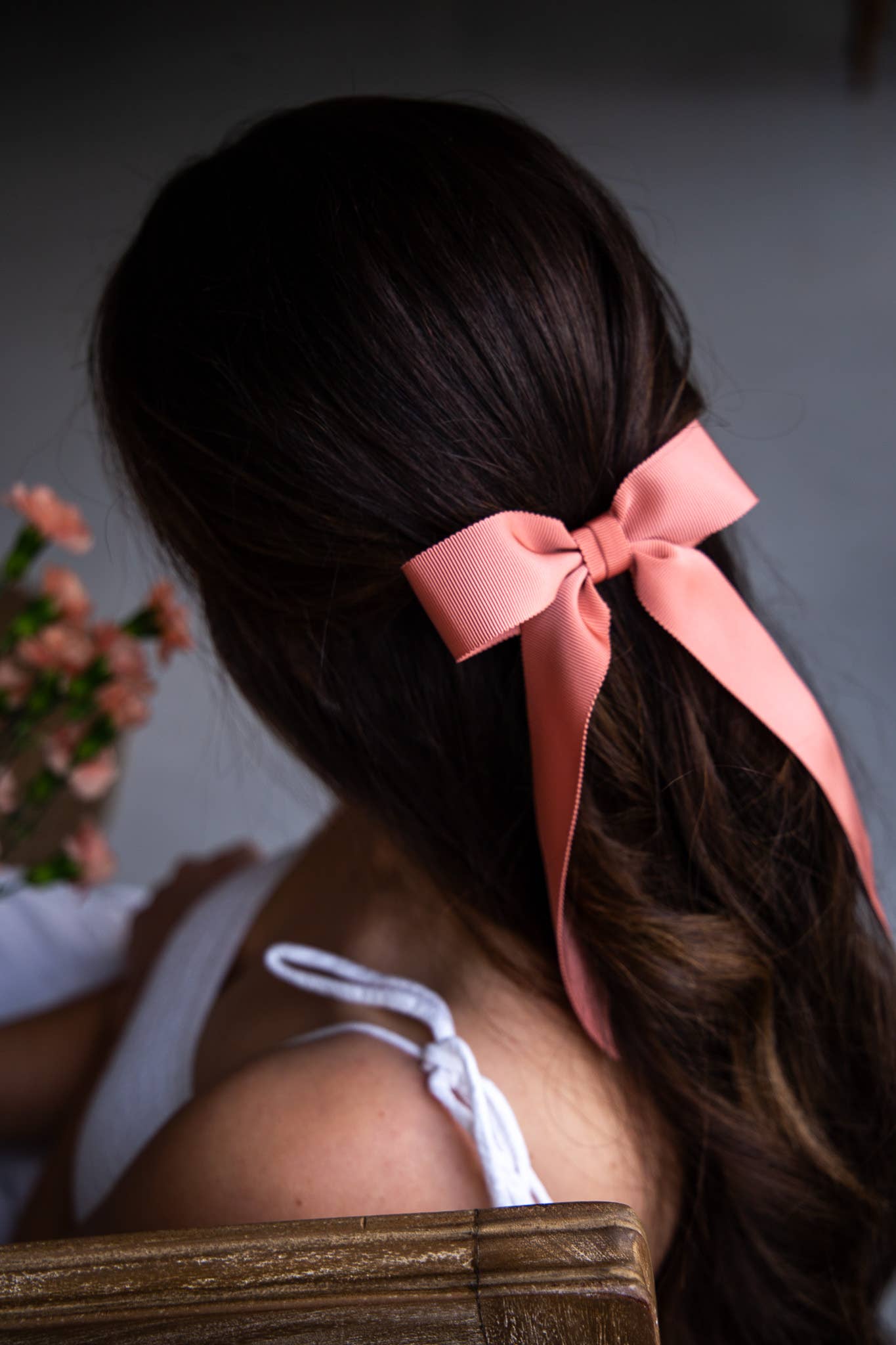 Medium Petersham Grosgrain Hair Barrette | Florence Bow