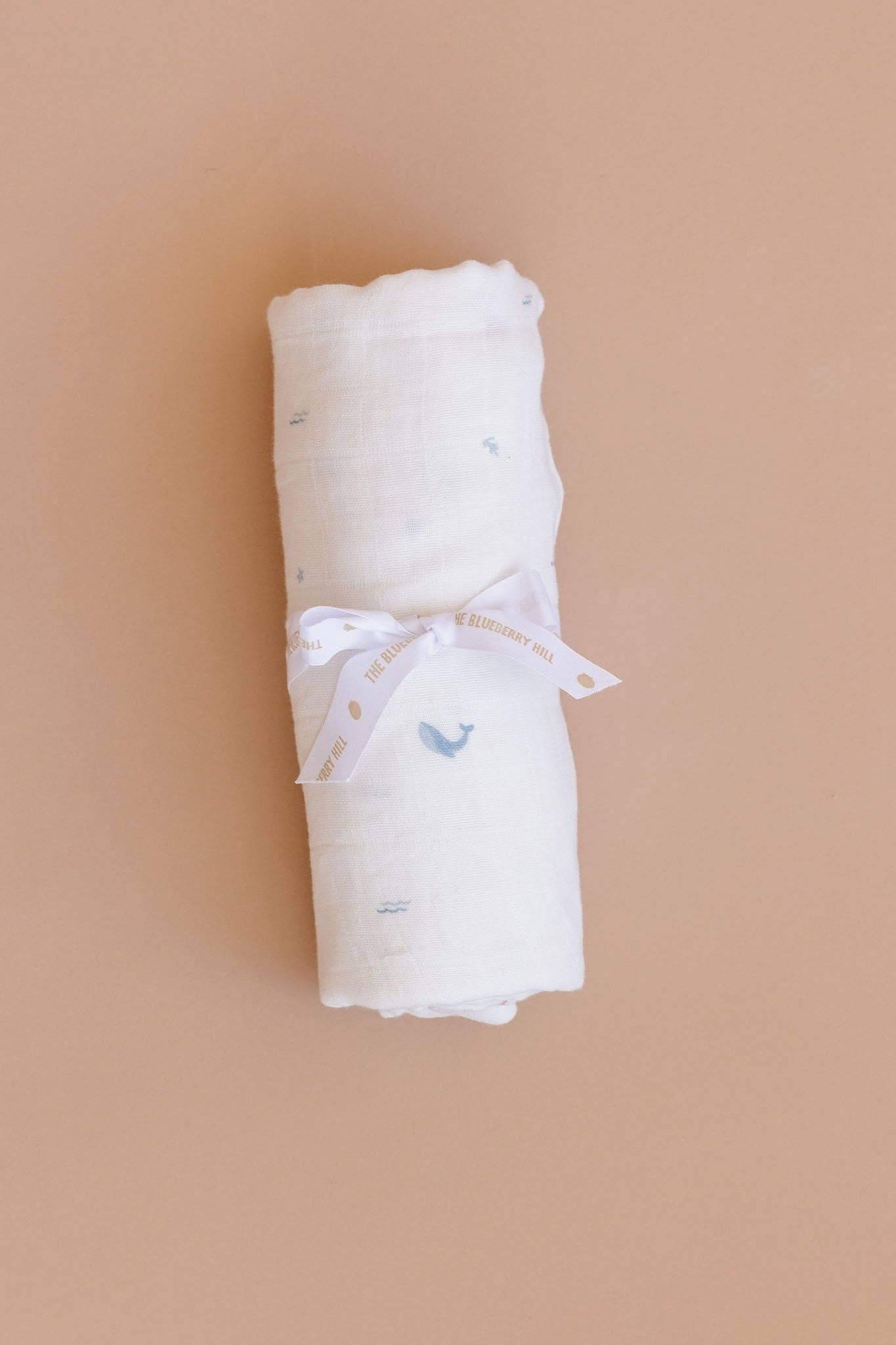 Nautical Ocean Organic Muslin Baby Swaddle Blanket