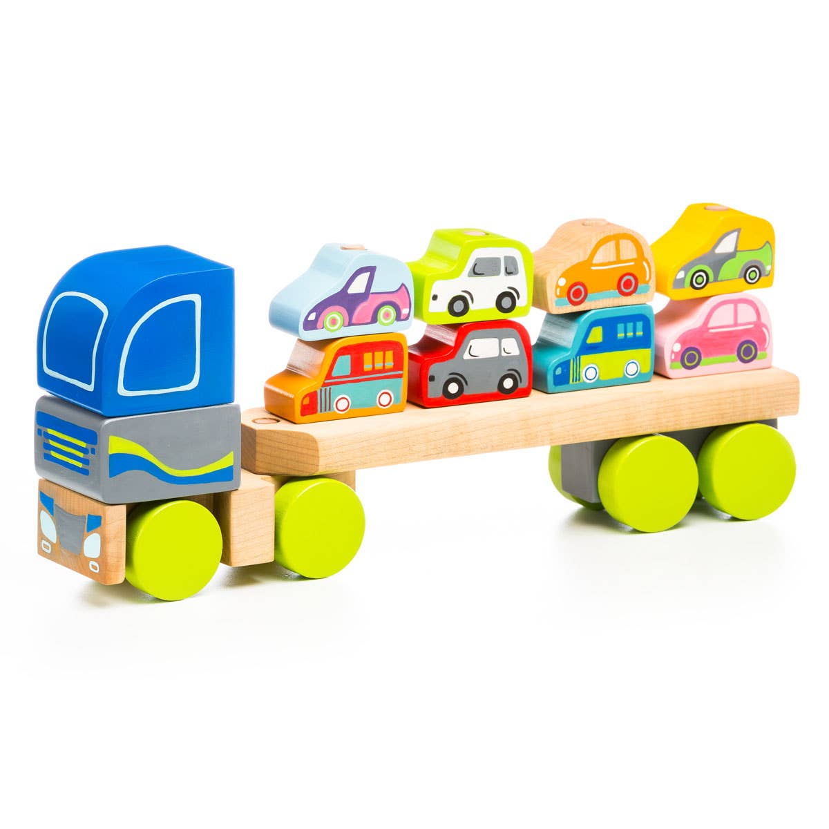 Wooden Truck with Cars