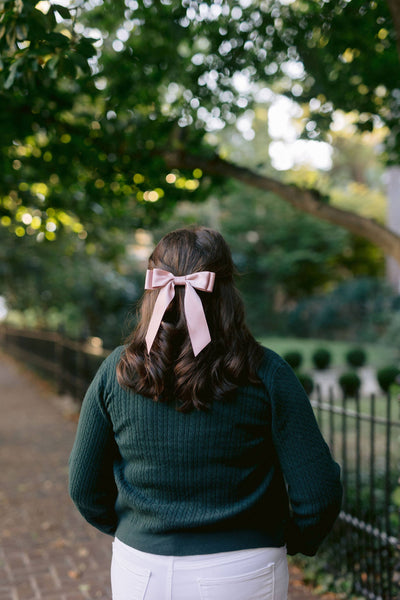 Matte Satin Hair Barrette | Stella Bow