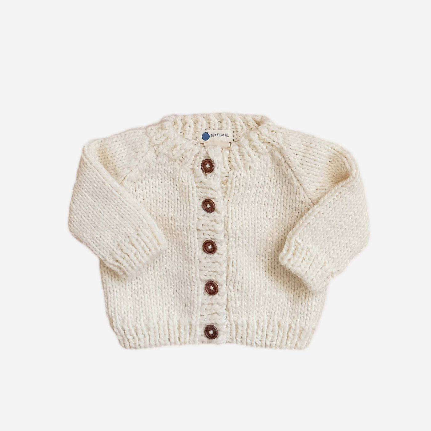 Classic Cardigan Cream Baby Sweater