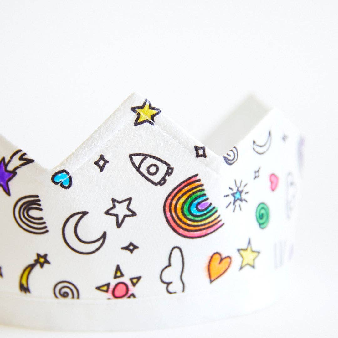 Rainbow Sky Coloring Crown