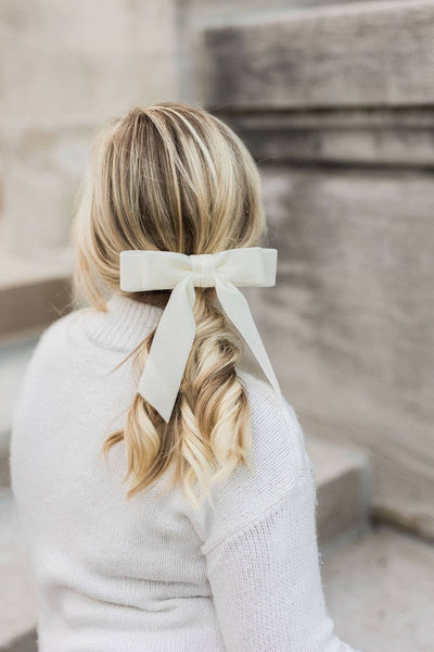 Velvet Hair Barrette | Judy Bow - Short Length