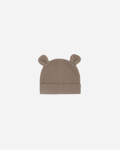 Baby Bear Beanie || Heathered Mocha