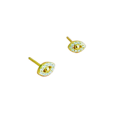 Mini Sparkle Stud Sterling Silver Earrings | Pretty Eye