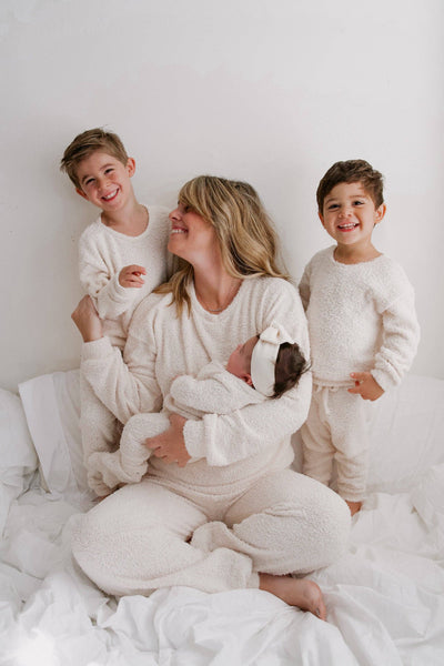 Cozy Teddy Kid's Set | Cream