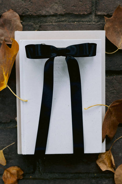 Long Satin Hair Barrette | Micro Alice Bow