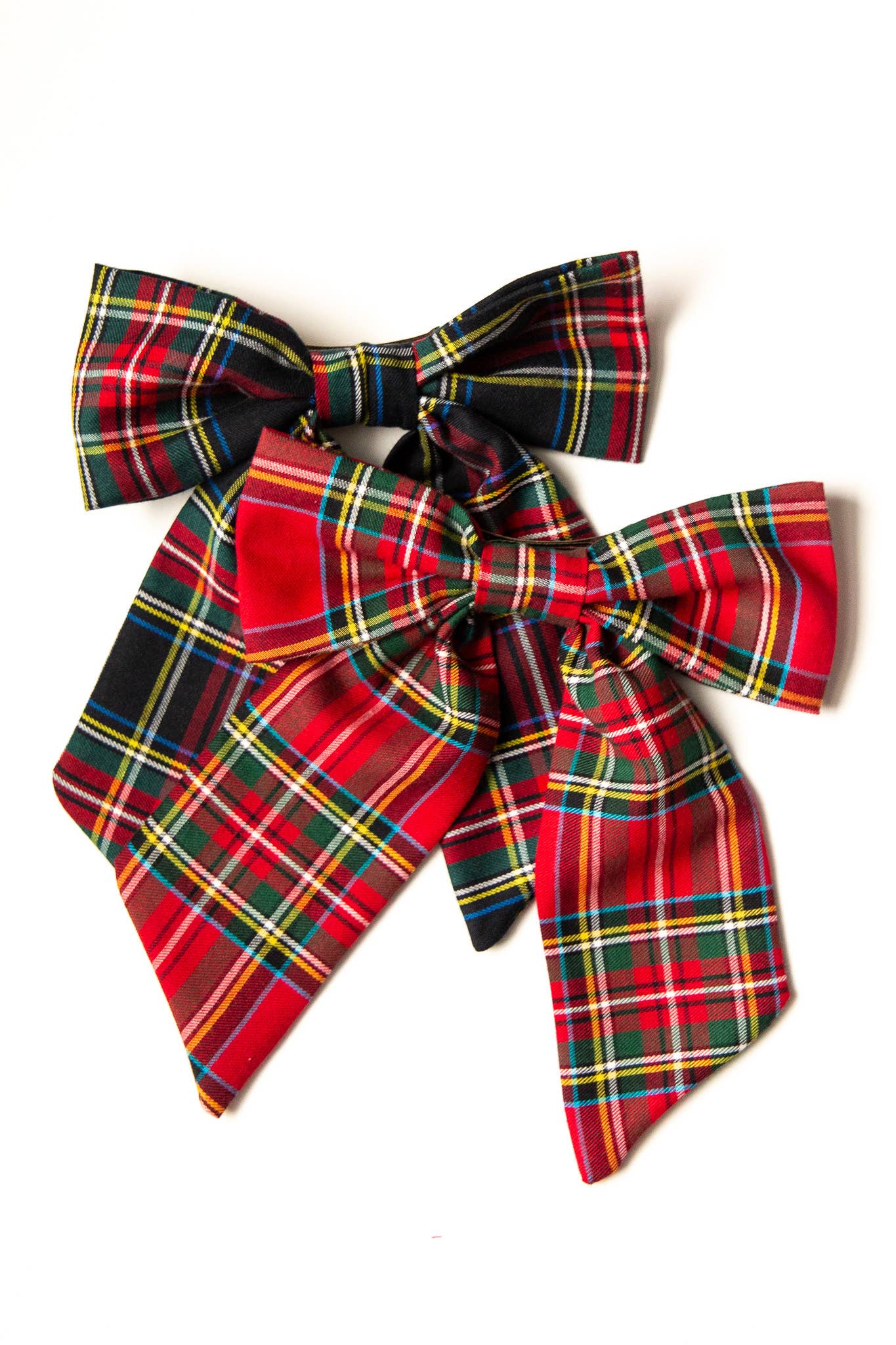Tartan Christmas Plaid Hair Barrette | Lucy Bow