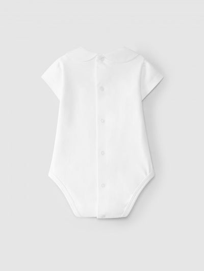 Baby Collar Onesie | White