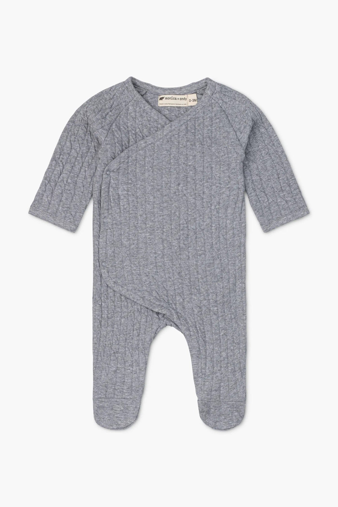 Heather Gray Quilted Romper