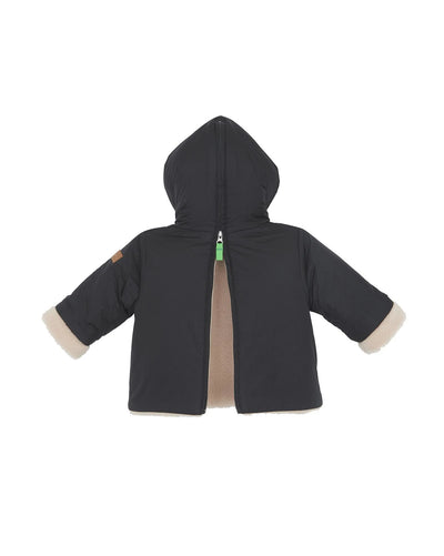 Nylon Baby Coat in Noir