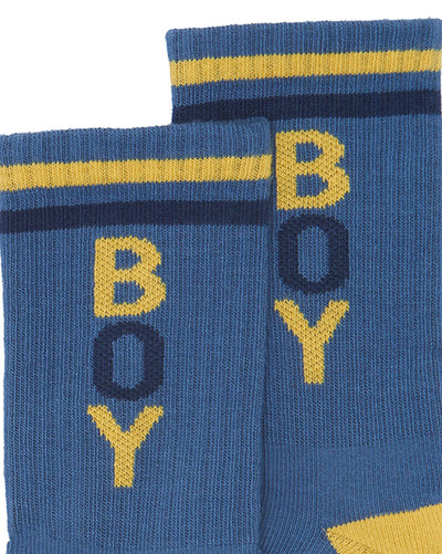 Bonton Bad Boy Duo Socks in Blue Creme