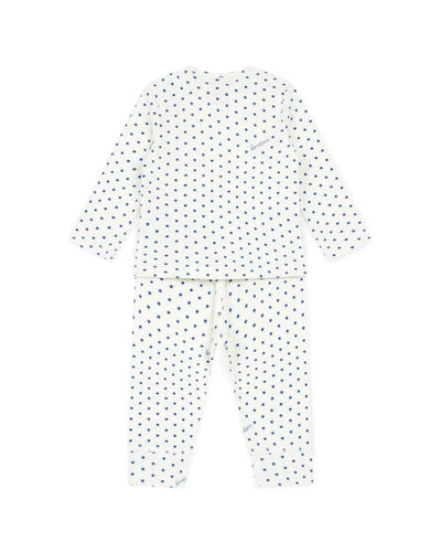 Two Piece Stars Pajama Set in Semi Blue Roi