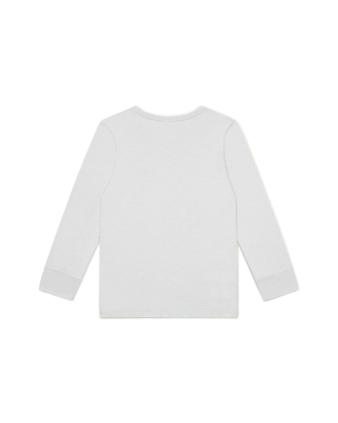 Long Sleeve Organic Cotton Tshirt in Gris Illusion