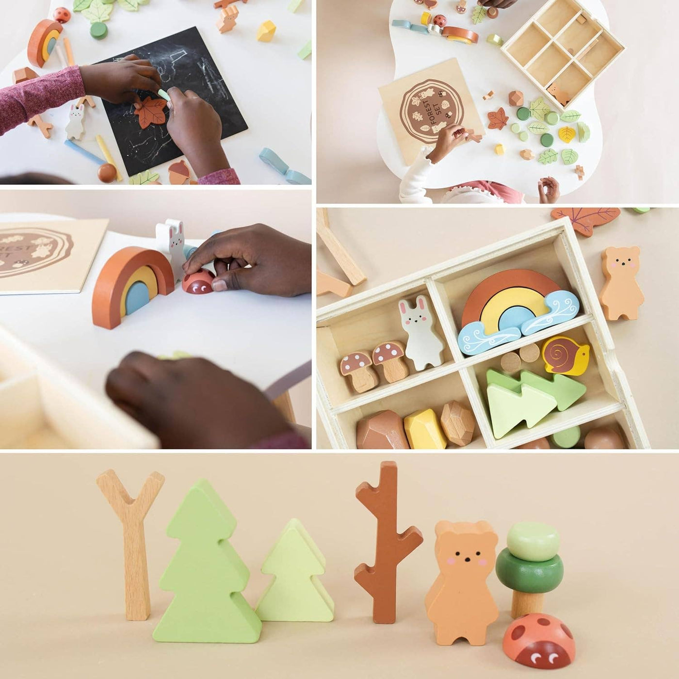 Wooden Forest Toy Set