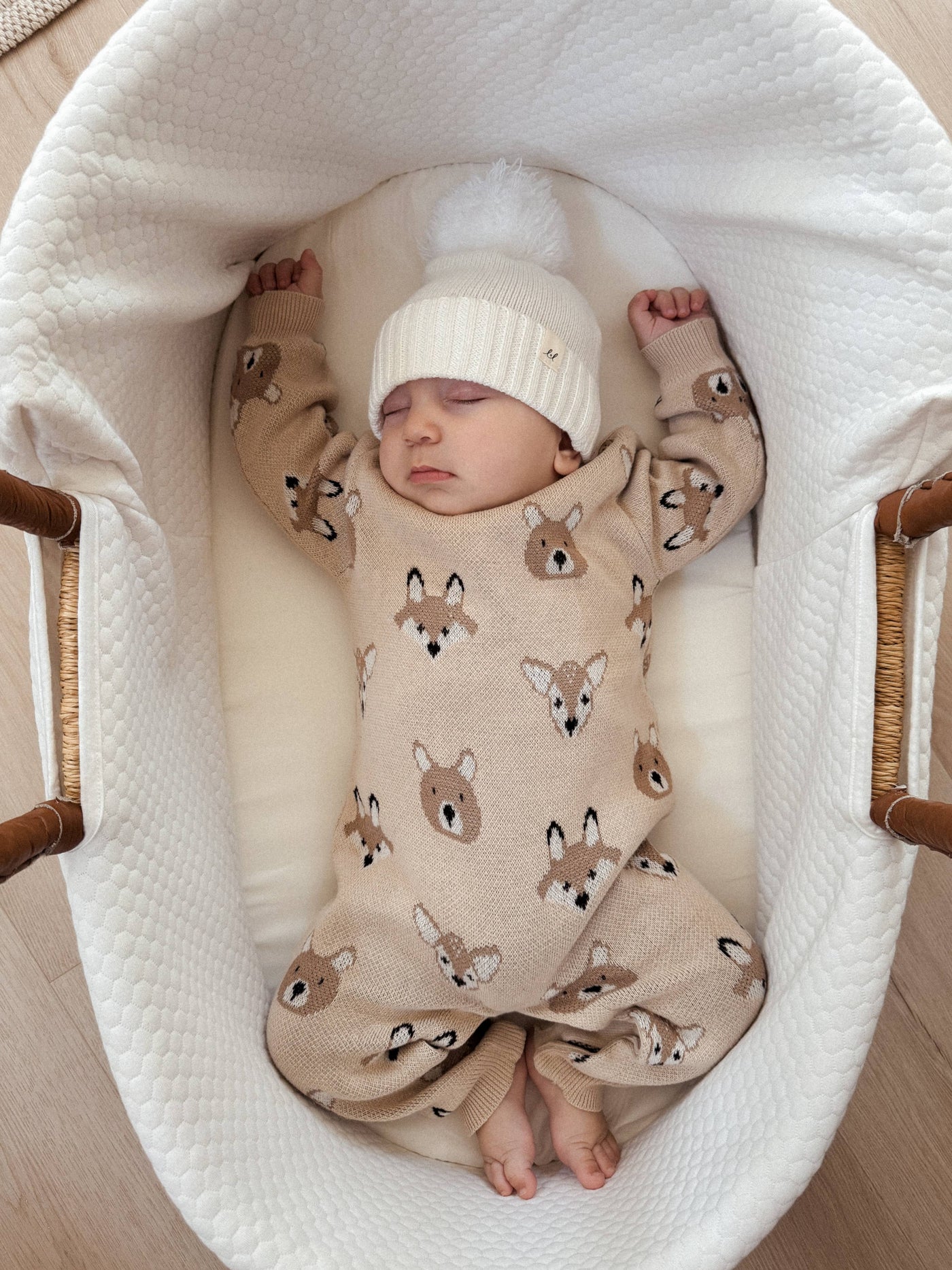 Woodland Jacquard Jumpsuit | Beige