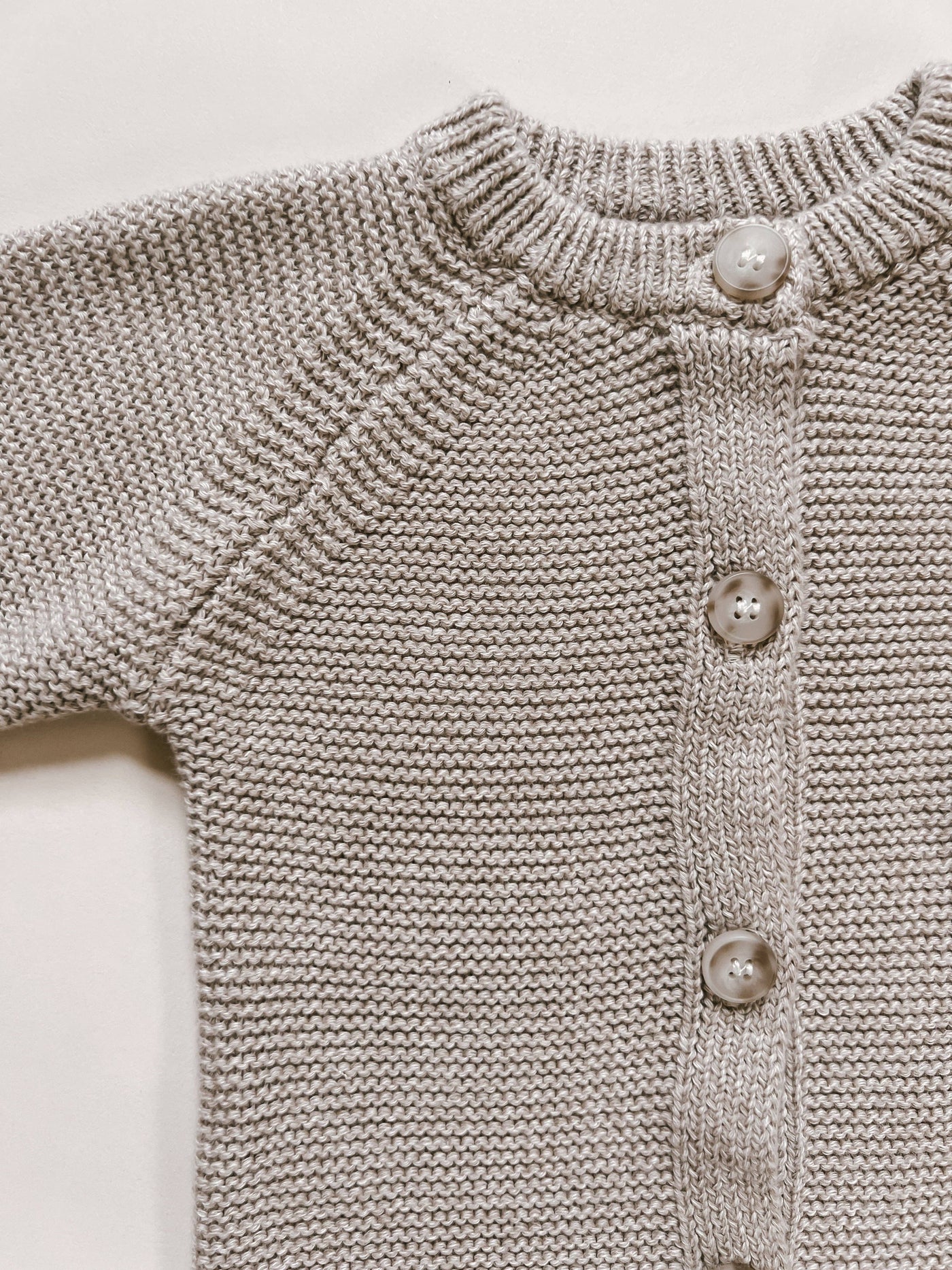 Classic Purl Knit Jumpsuit and Booties | Heather Beige