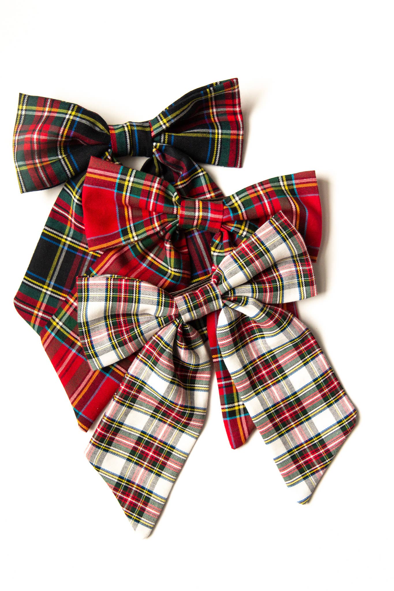 Tartan Christmas Plaid Hair Barrette | Lucy Bow