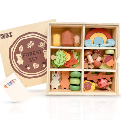 Wooden Forest Toy Set