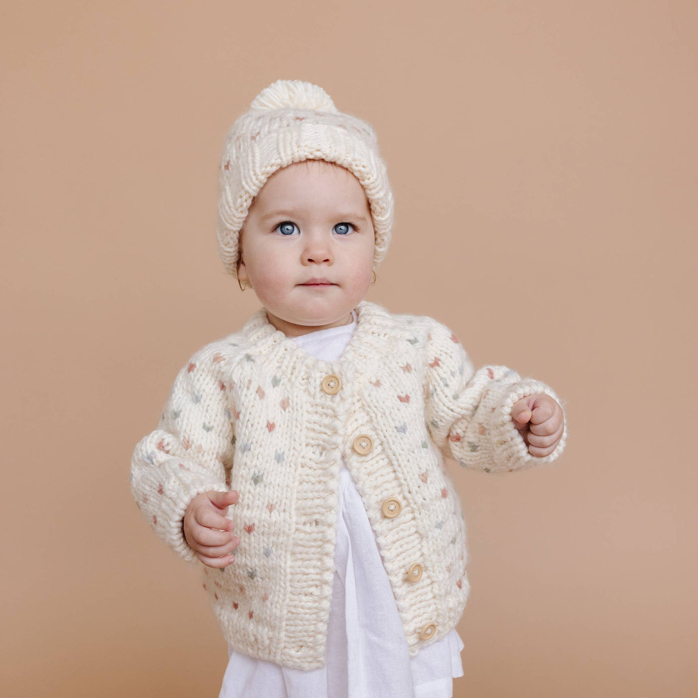 Sawyer Cardigan Pastel Baby Sweater
