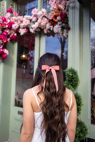 Medium Petersham Grosgrain Hair Barrette | Florence Bow