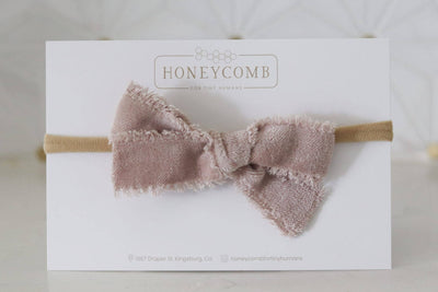 Classic Headband Bow | Brown, Mushroom or Emerald