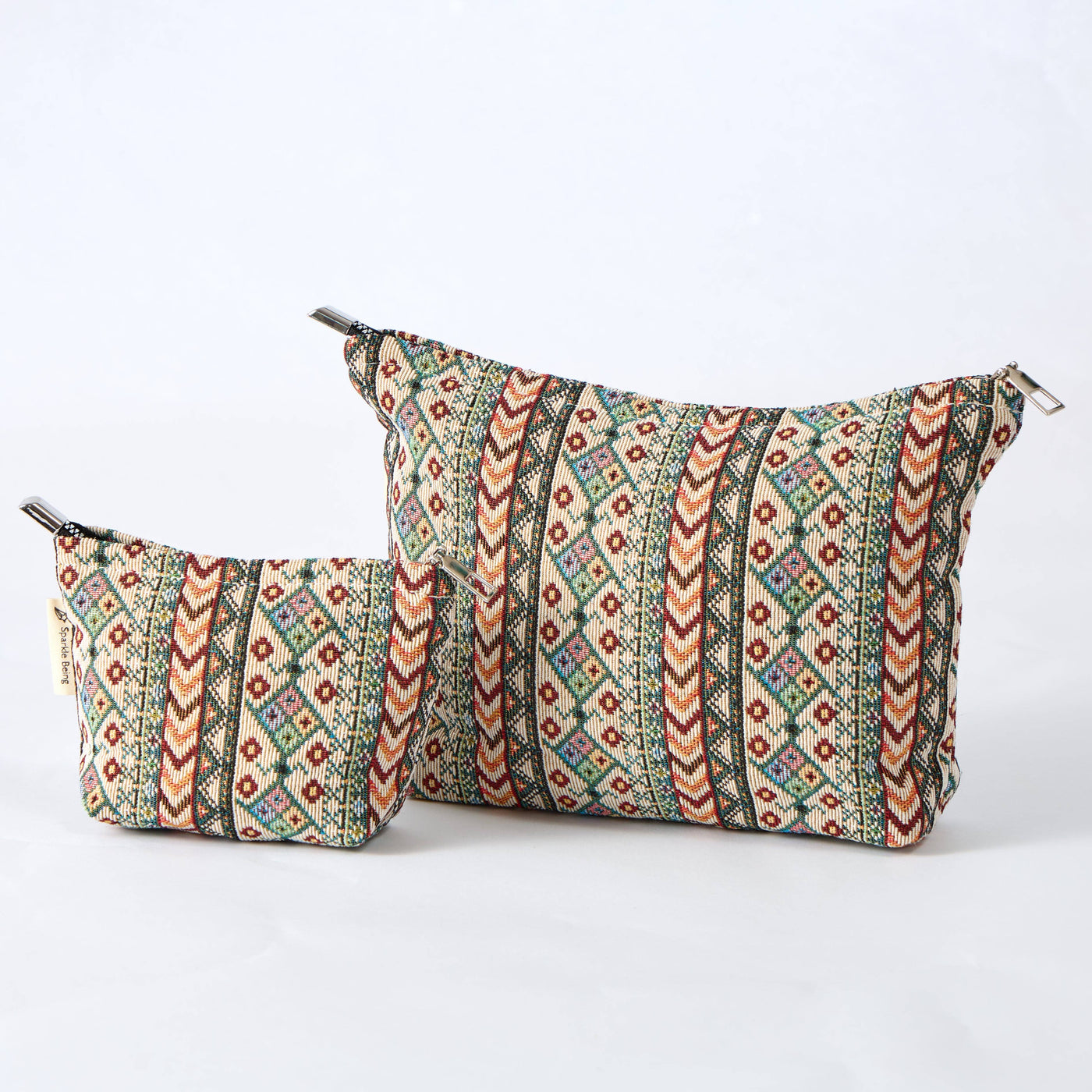 Modern Aztec Toiletry Bag - Travel-Friendly Cosmetic Bag