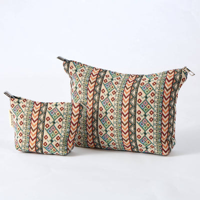 Modern Aztec Toiletry Bag - Travel-Friendly Cosmetic Bag