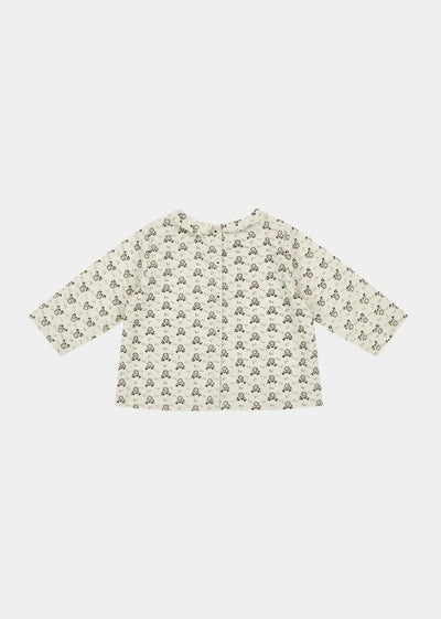 Carrot Baby Shirt in Polka Floral