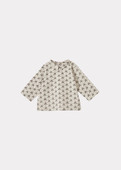 Carrot Baby Shirt in Polka Floral