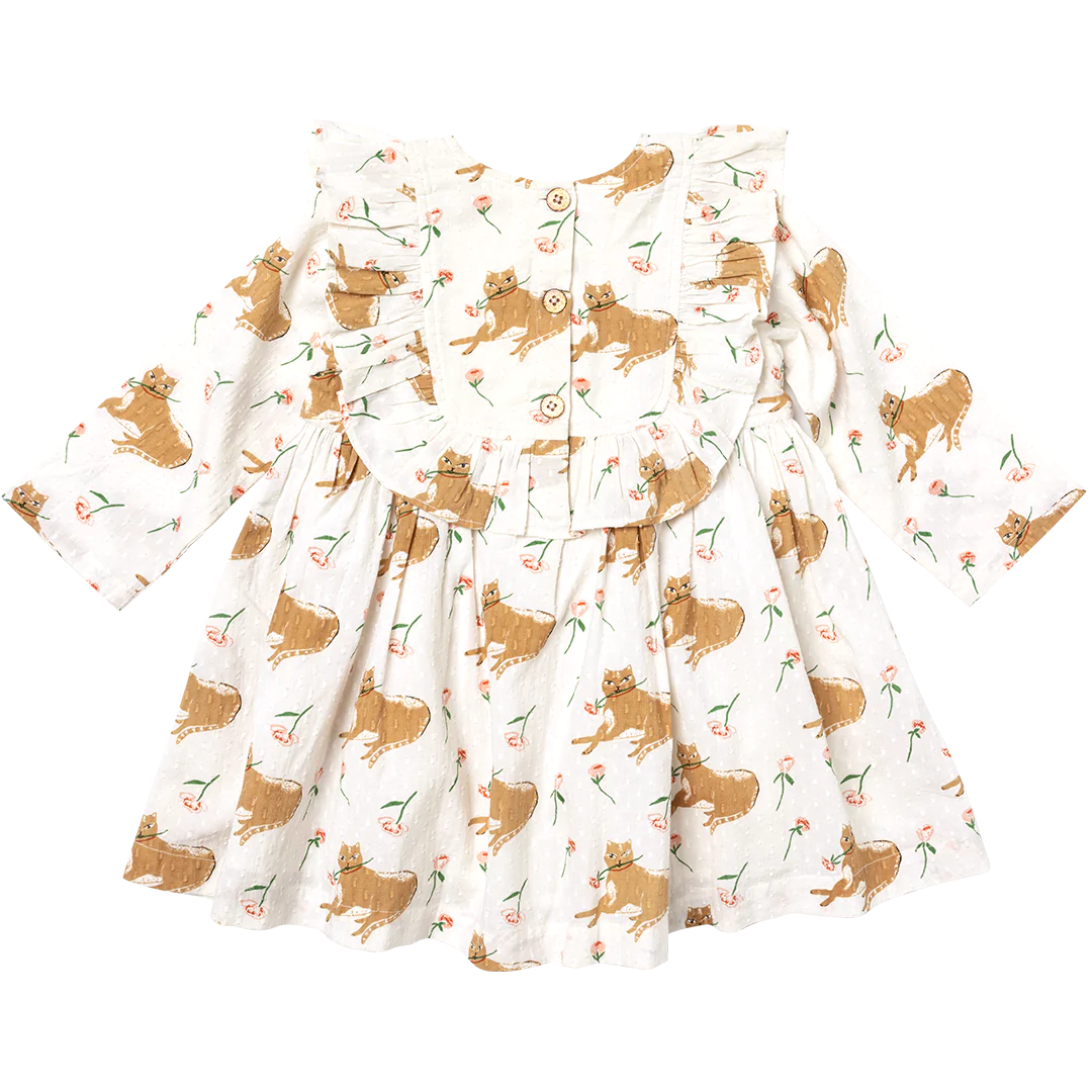 Girls Michaela Dress - Cats N Roses