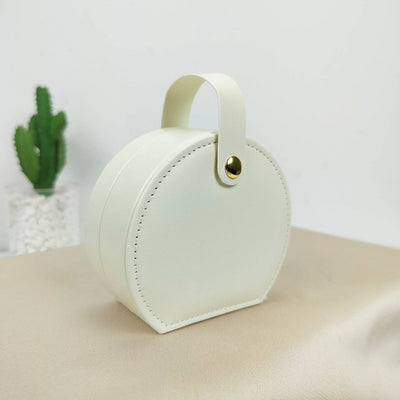 Vegan Leather Mini Portable Jewelry Storage Gifts Box