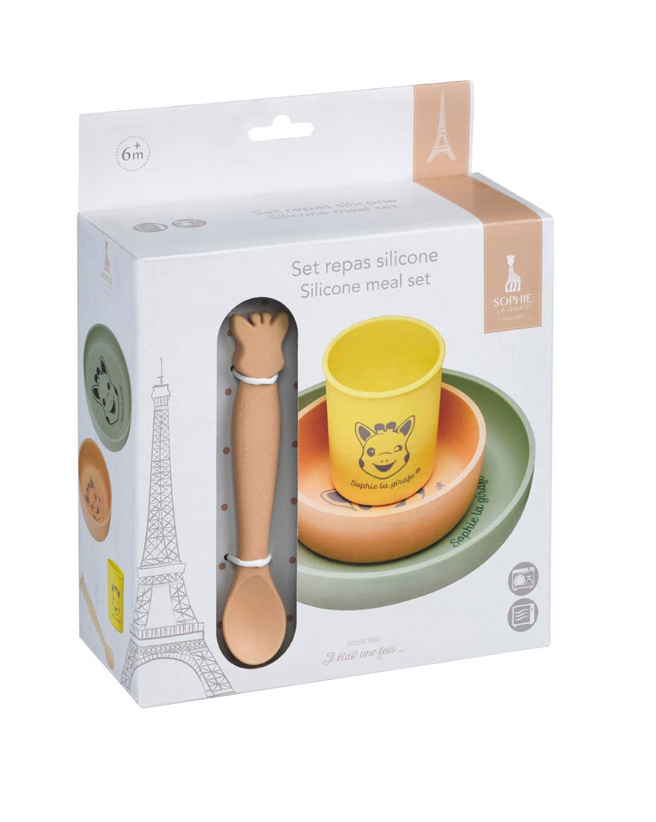 Sophie La Girafe Baby Silicone Meal Set