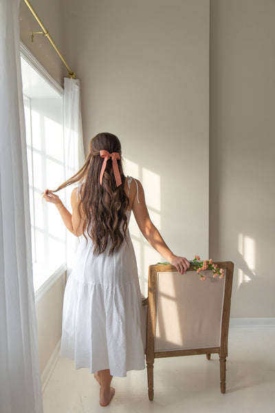 Medium Petersham Grosgrain Hair Barrette | Florence Bow