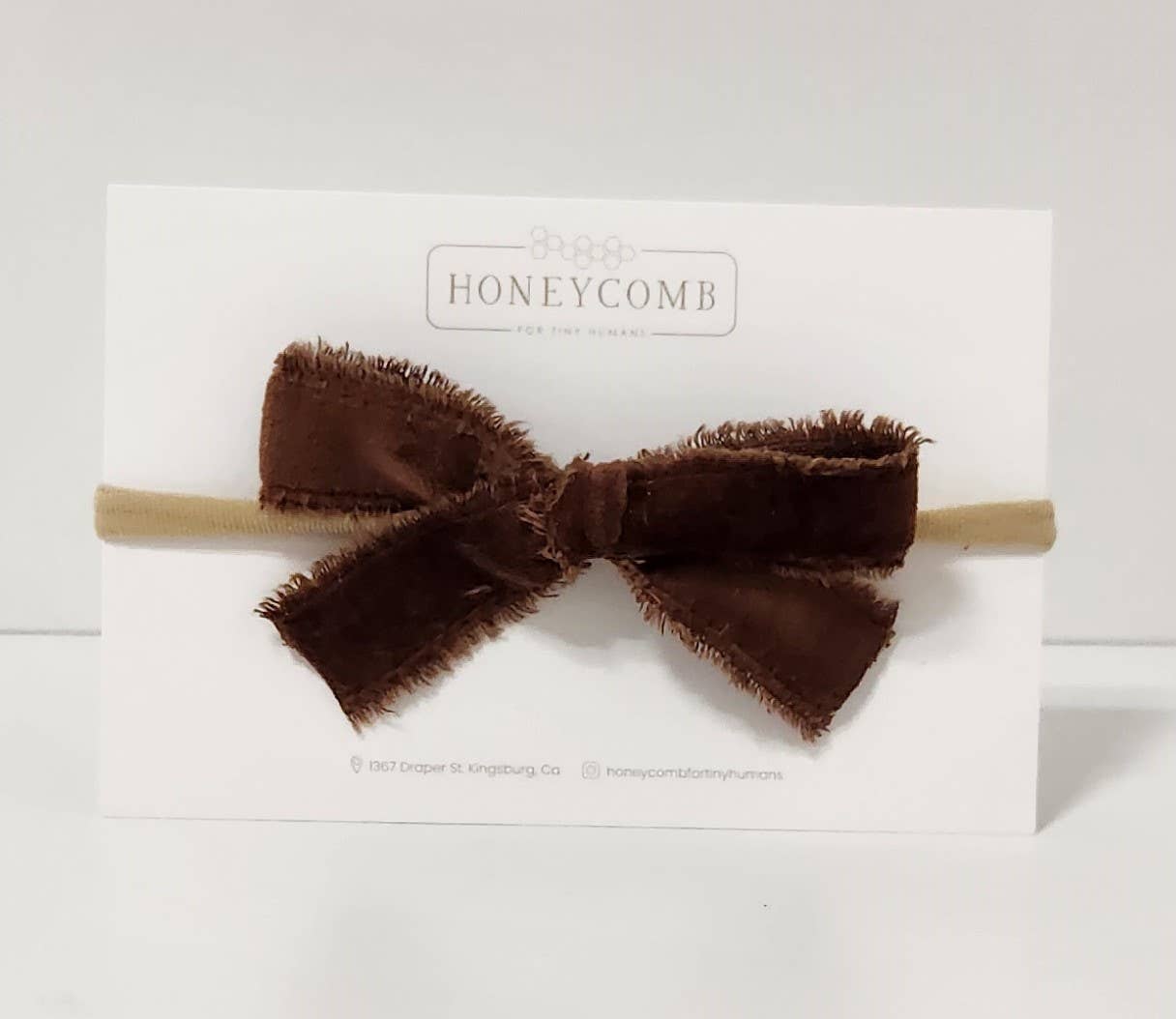 Classic Headband Bow | Brown, Mushroom or Emerald