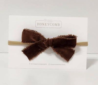 Classic Headband Bow | Brown, Mushroom or Emerald