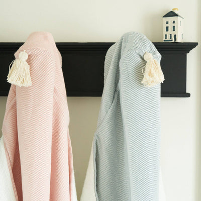 Striped Hooded Towel | Apricot