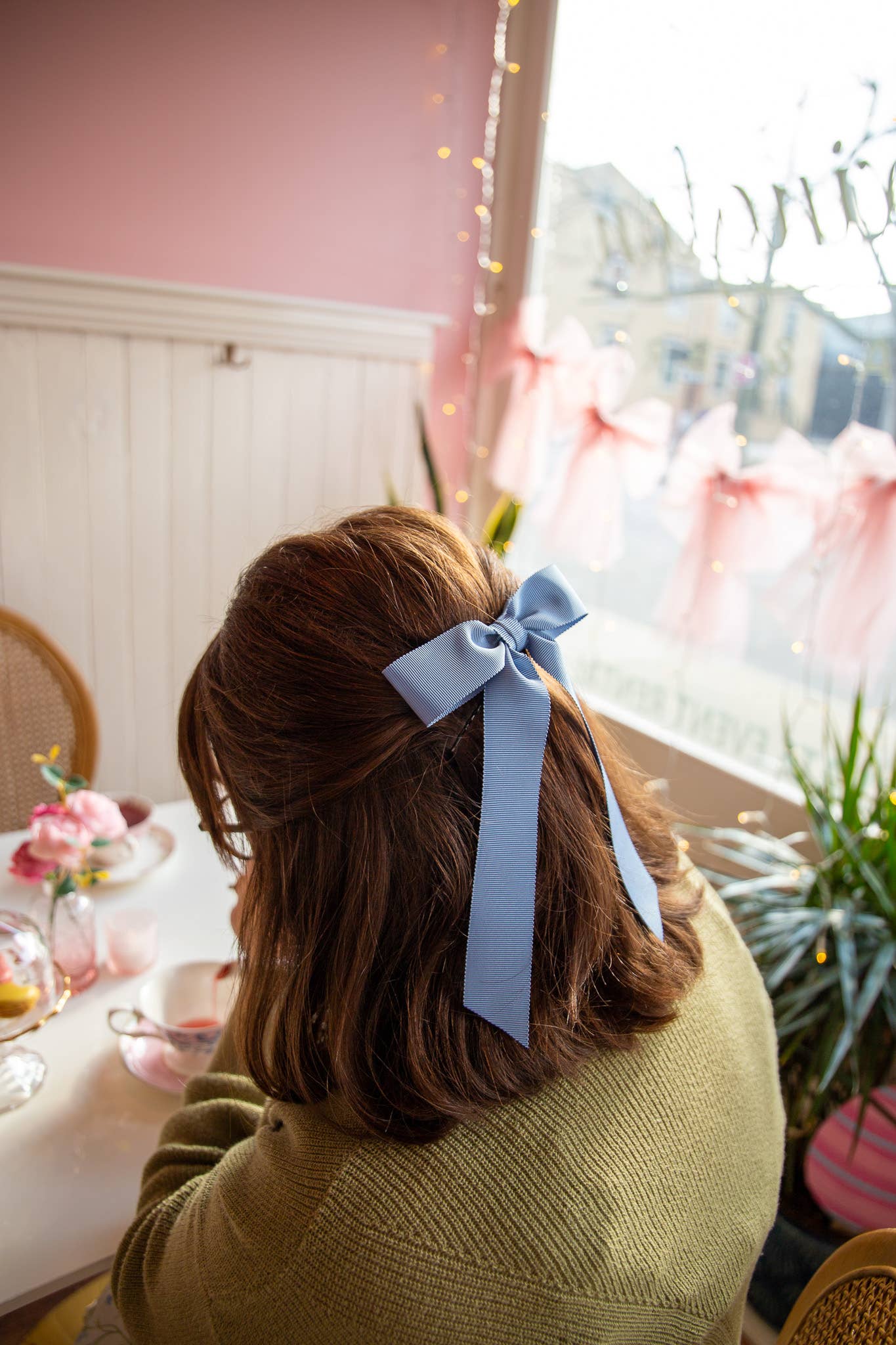 Medium Petersham Grosgrain Hair Barrette | Florence Bow