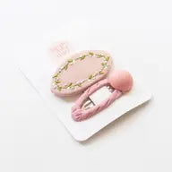 Embroidered Hair Snap Clip