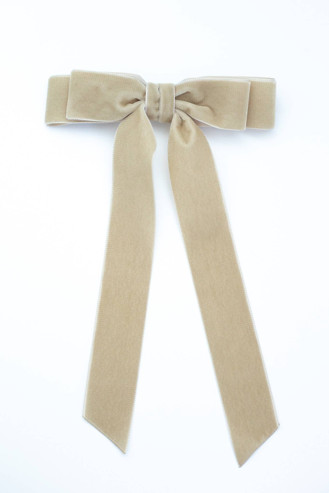 Long Velvet Hair Barrette | Judy Bow - Long Length