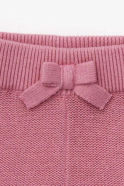 Mauve Pink Knit Baby Set