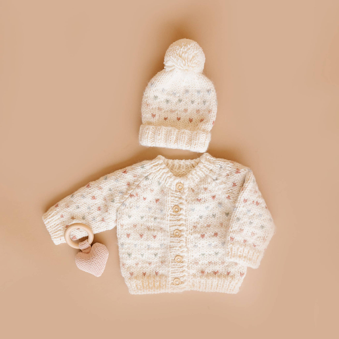 Sawyer Cardigan Pastel Baby Sweater