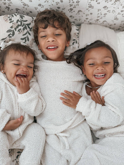 Cozy Teddy Kid's Set | Cream